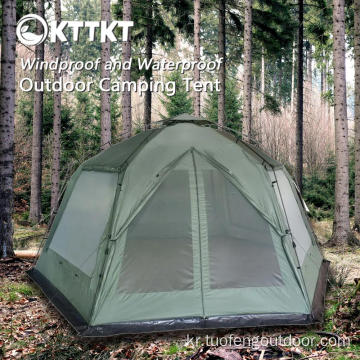 11kg 녹색 야외 캠핑 큰 우주 텐트